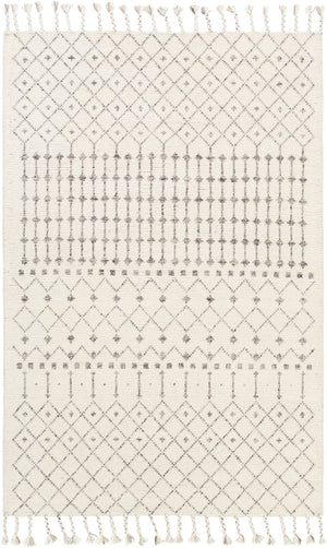 Agadir AGD-1000 Global NZ Wool Rug AGD1000-81012 Beige, Ivory, Charcoal, Black 100% NZ Wool 8'10" x 12'