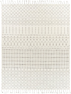 Agadir AGD-1000 Global NZ Wool Rug AGD1000-810 Beige, Ivory, Charcoal, Black 100% NZ Wool 8' x 10'