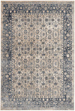 Nourison kathy ireland Home Malta MAI04 Vintage Machine Made Power-loomed Indoor only Area Rug Ivory/Blue 5'3" x 7'7" 99446361318