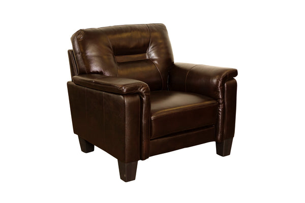Porter Designs Alto Top Quality Leather Transitional Chair Brown 02-189C-03-3618