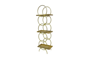 Porter Designs Ringo Solid Wood Vintage Bookcase Gold 05-125-25-02612