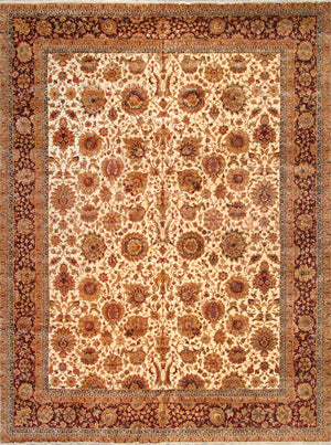 Pasargad Crown Jewel Collection Hand-Knotted Lamb's Wool Area Rug PH-257 12X16-PASARGAD