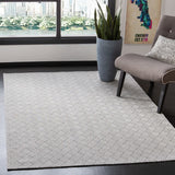 Augustine 400 Augustine 418  Power Loomed Polyester + Cotton Rug Grey / Silver