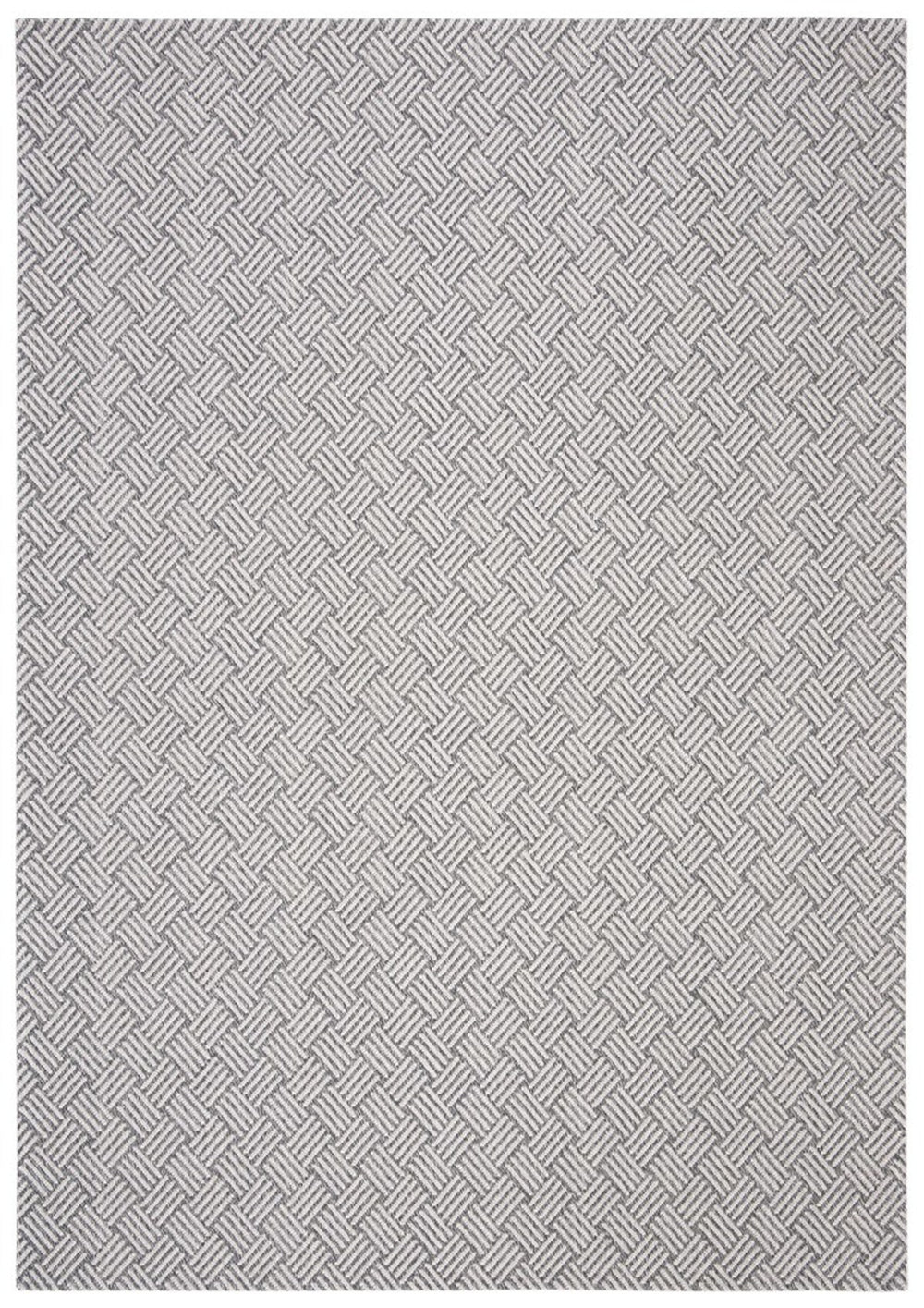 Augustine 400 Augustine 418  Power Loomed Polyester + Cotton Rug Grey / Silver
