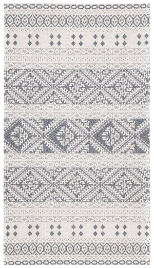 Augustine 400 Augustine 445  Power Loomed 72.7%Coton,21.3%Polyester, 6.0%Viscose Rug Anthracite / Cream