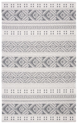 Augustine 400 Augustine 445  Power Loomed 72.7%Coton,21.3%Polyester, 6.0%Viscose Rug Anthracite / Cream