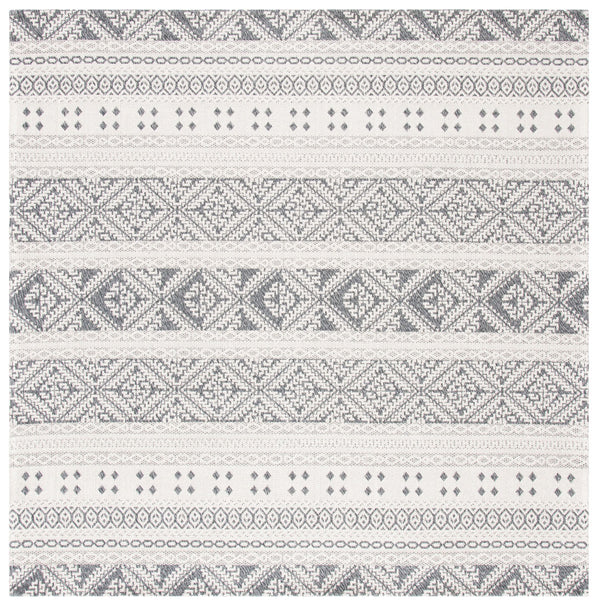 Augustine 400 Augustine 445  Power Loomed 72.7%Coton,21.3%Polyester, 6.0%Viscose Rug Anthracite / Cream