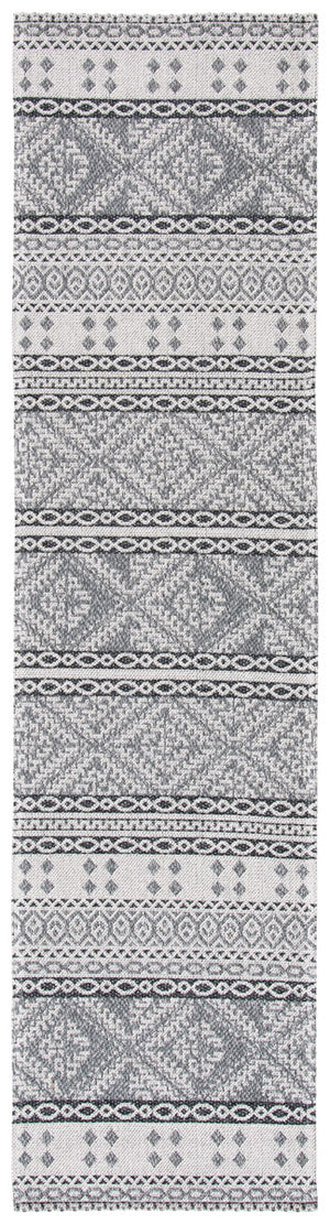Augustine 400 Augustine 445  Power Loomed 72.0%Coton,23.9%Polyester,4.1%Viscose Rug Light Grey / Anthracite