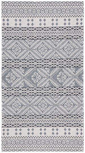 Augustine 400 Augustine 445  Power Loomed 72.0%Coton,23.9%Polyester,4.1%Viscose Rug Light Grey / Anthracite