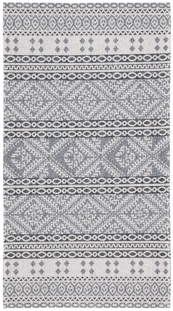 Augustine 400 Augustine 445  Power Loomed 72.0%Coton,23.9%Polyester,4.1%Viscose Rug Light Grey / Anthracite