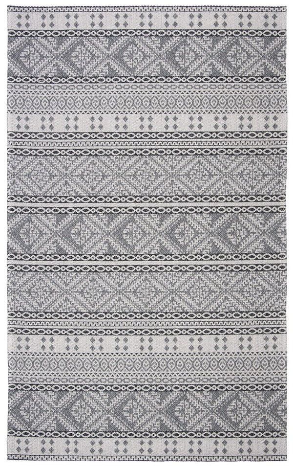 Augustine 400 Augustine 445  Power Loomed 72.0%Coton,23.9%Polyester,4.1%Viscose Rug Light Grey / Anthracite