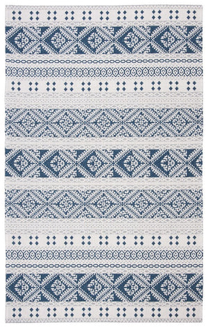 Augustine 400 Augustine 445  Power Loomed 65.7%Coton,29%Polyester, 5.3%Viscose Rug Navy / Creme