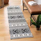 Augustine 400 Augustine 445  Power Loomed 65.3%Coton,27.4%Polyester, 7.3%Viscose Rug Black / Cream