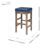 Valencia Bonded Leather Counter Stool