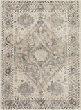 Nourison Fusion FSS11 Vintage Machine Made Power-loomed Indoor only Area Rug Cream/Grey 7'10" x 10'6" 99446317087