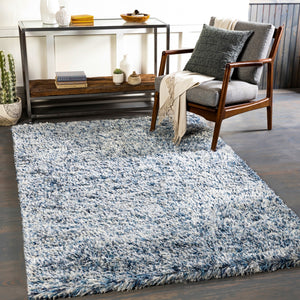 Anaheim AHM-2301 Modern Polyester Rug AHM2301-810 Denim, Light Gray, Navy, Bright Blue, Pale Blue, White 100% Polyester 8' x 10'