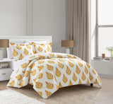 Chic Home Amelia Bed In a Bag Duvet Set Yellow King