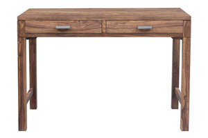 Porter Designs Urban Solid Sheesham Wood Contemporary Desk Natural 10-117-05-8058N