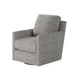 Fusion 21-02G-C Transitional Swivel Glider Chair 21-02G-C Faux Skin Carbon Swivel Glider