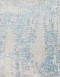 Aisha AIS-2301 Modern Viscose, Polyester Rug AIS2301-710103 Sky Blue, Medium Gray, Light Gray, White 70% Viscose, 30% Polyester 7'10" x 10'3"