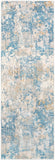 Aisha AIS-2302 Modern Viscose, Polyester Rug AIS2302-2777 Sky Blue, Mustard, Light Gray, White 70% Viscose, 30% Polyester 2'7" x 7'7"