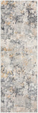 Aisha AIS-2303 Modern Viscose, Polyester Rug AIS2303-2777 Charcoal, Medium Gray, Light Gray, Mustard 70% Viscose, 30% Polyester 2'7" x 7'7"