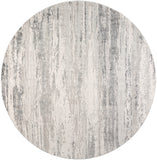Aisha AIS-2304 Modern Viscose, Polyester Rug AIS2304-710RD Medium Gray, Charcoal, Light Gray, White 70% Viscose, 30% Polyester 7'10" Round