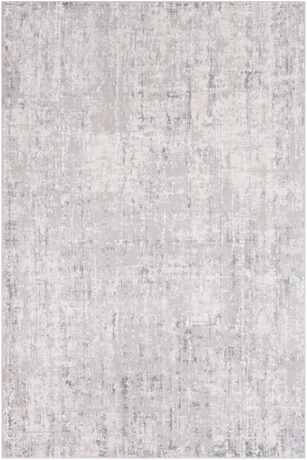 Aisha AIS-2305 Modern Viscose, Polyester Rug AIS2305-93123 Light Gray, Medium Gray, White 70% Viscose, 30% Polyester 9' x 12'3"