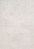 Aisha AIS-2309 Traditional Viscose, Polyester Rug AIS2309-93123 Medium Gray, White 70% Viscose, 30% Polyester 9' x 12'3"