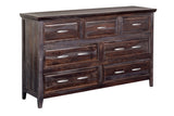 Porter Designs Sonora Solid Sheesham Wood Natural Dresser Gray 04-116-06-3814M