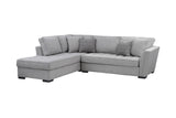 Porter Designs Arcadia Tufted-Upholstery Modern Sectional Cream 01-207C-23-1354-KIT