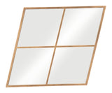 Zuo Modern Meo Steel, MDF, Glass Modern Commercial Grade Mirror Gold Steel, MDF, Glass