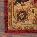 Nourison Tahoe TA08 Handmade Knotted Indoor Area Rug Red 5'6" x 8'6" 99446337399
