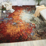 Nourison Chroma CRM03 Colorful Machine Made Loom-woven Indoor only Area Rug Ember Glow 8'6" x 11'6" 99446378729