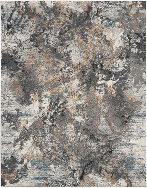 Nourison Ludlow LDW01 Contemporary Machine Made Power-loomed Indoor only Area Rug Grey/Multi 9' x 12' 99446783530