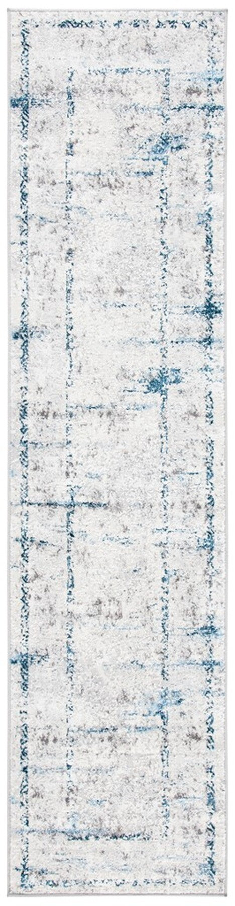 Amelia 207 Transitional Power Loomed 50% Polypropylene + 50% Polyester Rug Grey / Blue