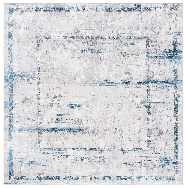 Amelia 207 Transitional Power Loomed 50% Polypropylene + 50% Polyester Rug Grey / Blue