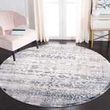 Amelia 217 Transitional Power Loomed 50% Polypropylene + 50% Polyester Rug Grey / Blue