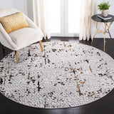 Amelia 254 Contemporary Power Loomed 50% Polypropylene + 50% Polyester Rug Grey / Gold