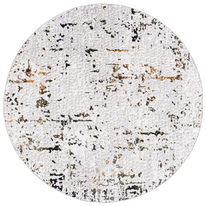 Amelia 254 Contemporary Power Loomed 50% Polypropylene + 50% Polyester Rug Grey / Gold