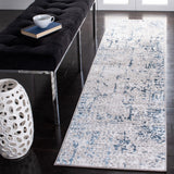 Amelia 254 Contemporary Power Loomed 50% Polypropylene + 50% Polyester Rug Grey / Blue