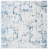 Amelia 254 Contemporary Power Loomed 50% Polypropylene + 50% Polyester Rug Grey / Blue