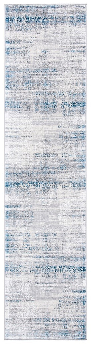 Amelia 298 Transitional Power Loomed 50% Polypropylene + 50% Polyester Rug Grey / Blue