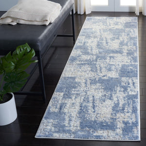 Amelia 700 Amelia 786 Contemporary Power Loomed 75% Polypropylene 25% Shrink Polyester Rug Ivory / Blue