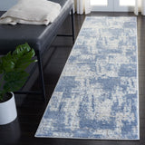 Amelia 700 Amelia 786 Contemporary Power Loomed 75% Polypropylene 25% Shrink Polyester Rug Ivory / Blue