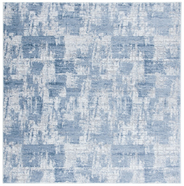 Amelia 700 Amelia 786 Contemporary Power Loomed 75% Polypropylene 25% Shrink Polyester Rug Ivory / Blue