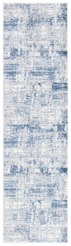 Amelia 700 Amelia 786 Contemporary Power Loomed 75% Polypropylene 25% Shrink Polyester Rug Navy / Light Grey