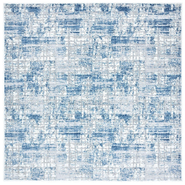 Amelia 700 Amelia 786 Contemporary Power Loomed 75% Polypropylene 25% Shrink Polyester Rug Navy / Light Grey