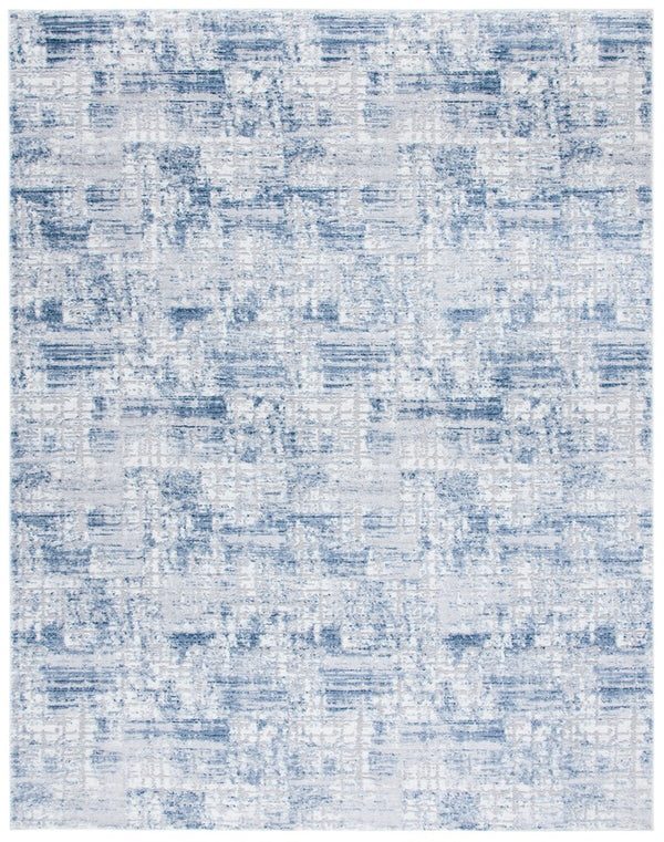 Amelia 700 Amelia 786 Contemporary Power Loomed 75% Polypropylene 25% Shrink Polyester Rug Navy / Light Grey