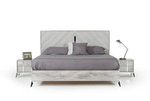VIG Furniture Nova Domus Alexa Italian Modern Grey Bed VGACALEXA-BED